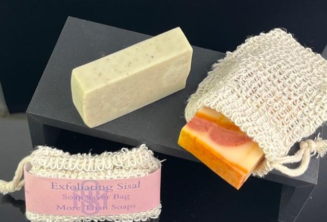 Sisal exfoliating soap saver bag - More Than Soaps 