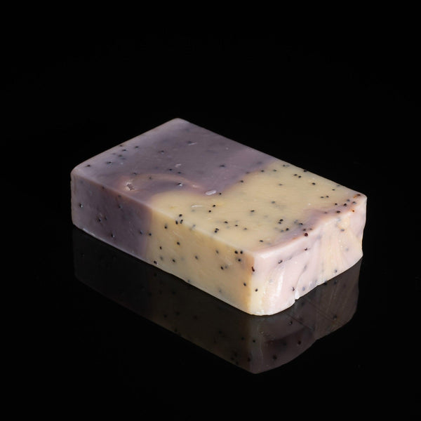 Best natural poppy seed exfoliating soap bar UK 